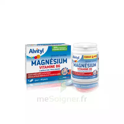 Alvityl Magnésium Vitamine B6 Libération Prolongée Comprimés Lp B/45 à BOLLÈNE